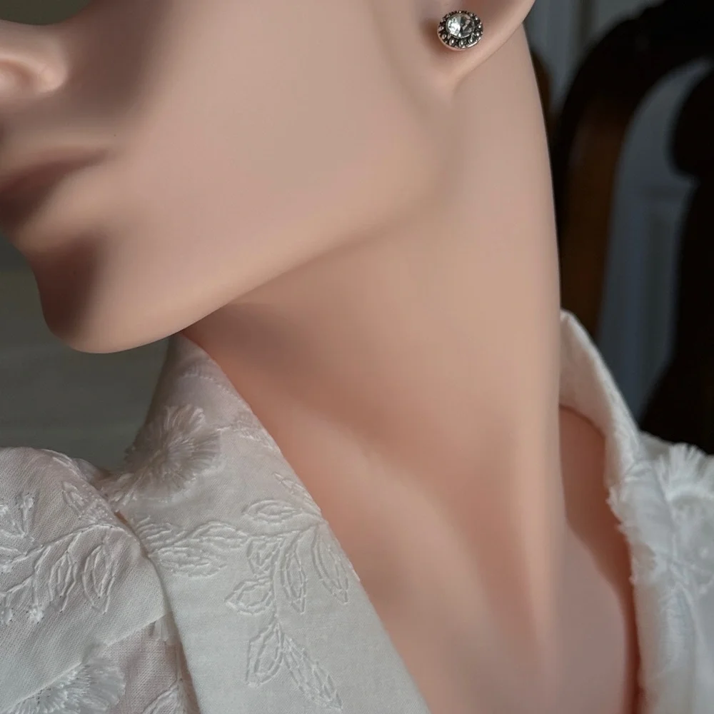 Silver Tone Fashionable  Casual Earrings